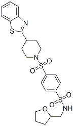 (9ci)-4-[[4-(2-苯并噻唑)-1-哌啶基]磺?；鵠-n-[(四氫-2-呋喃)甲基]-苯磺酰胺結(jié)構(gòu)式_606082-94-4結(jié)構(gòu)式