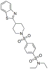 (9ci)-4-[[4-(2-苯并噻唑)-1-哌啶基]磺?；鵠-N,N-二乙基-苯磺酰胺結(jié)構(gòu)式_606082-97-7結(jié)構(gòu)式