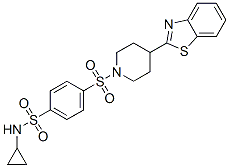 (9ci)-4-[[4-(2-苯并噻唑)-1-哌啶基]磺酰基]-n-環(huán)丙基-苯磺酰胺結(jié)構(gòu)式_606082-99-9結(jié)構(gòu)式
