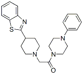 (9ci)-1-[[4-(2-苯并噻唑)-1-哌啶基]乙?；鵠-4-苯基-哌嗪結(jié)構(gòu)式_606083-35-6結(jié)構(gòu)式