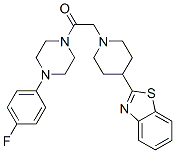 (9ci)-1-[[4-(2-苯并噻唑)-1-哌啶基]乙?；鵠-4-(4-氟苯基)-哌嗪結(jié)構(gòu)式_606083-36-7結(jié)構(gòu)式