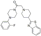 (9ci)-1-[[4-(2-苯并噻唑)-1-哌啶基]乙?；鵠-4-(2-氟苯基)-哌嗪結(jié)構(gòu)式_606083-37-8結(jié)構(gòu)式