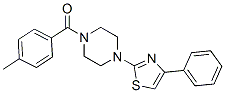 (9ci)-1-(4-甲基苯甲?；?-4-(4-苯基-2-噻唑)-哌嗪結構式_606087-50-7結構式