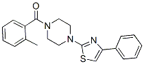 (9ci)-1-(2-甲基苯甲?；?-4-(4-苯基-2-噻唑)-哌嗪結(jié)構(gòu)式_606087-59-6結(jié)構(gòu)式