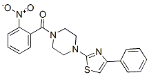 (9ci)-1-(2-硝基苯甲?；?-4-(4-苯基-2-噻唑)-哌嗪結構式_606087-62-1結構式