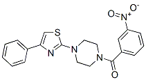 (9ci)-1-(3-硝基苯甲?；?-4-(4-苯基-2-噻唑)-哌嗪結(jié)構(gòu)式_606087-63-2結(jié)構(gòu)式