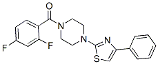(9ci)-1-(2,4-二氟苯甲酰基)-4-(4-苯基-2-噻唑)-哌嗪結(jié)構(gòu)式_606087-69-8結(jié)構(gòu)式