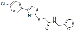 (9ci)-2-[[4-(4-氯苯基)-2-噻唑]硫代]-n-(2-呋喃甲基)-乙酰胺結(jié)構(gòu)式_606089-13-8結(jié)構(gòu)式