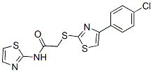 (9ci)-2-[[4-(4-氯苯基)-2-噻唑]硫代]-n-2-噻唑-乙酰胺結(jié)構(gòu)式_606089-14-9結(jié)構(gòu)式