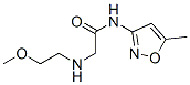 (9ci)-2-[(2-甲氧基乙基)氨基]-n-(5-甲基-3-異噁唑基)-乙酰胺結(jié)構(gòu)式_606096-26-8結(jié)構(gòu)式
