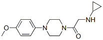 (9ci)-1-[(環(huán)丙基氨基)乙?；鵠-4-(4-甲氧基苯基)-哌嗪結(jié)構(gòu)式_606096-38-2結(jié)構(gòu)式