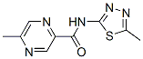 (9CI)-5-甲基-N-(5-甲基-1,3,4-噻二唑-2-基)-吡嗪羧酰胺結構式_606096-90-6結構式