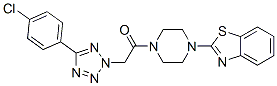(9ci)-1-(2-苯并噻唑)-4-[[5-(4-氯苯基)-2H-四唑-2-基]乙?；鵠-哌嗪結(jié)構(gòu)式_606097-24-9結(jié)構(gòu)式
