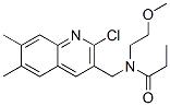 (9CI)-N-[(2-氯-6,7-二甲基-3-喹啉)甲基]-N-(2-甲氧基乙基)-丙酰胺結(jié)構(gòu)式_606102-57-2結(jié)構(gòu)式
