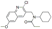 (9CI)-N-[(2-氯-6-甲氧基-3-喹啉)甲基]-N-環(huán)己基-丙酰胺結(jié)構(gòu)式_606102-75-4結(jié)構(gòu)式