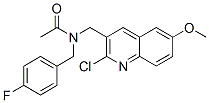(9ci)-n-[(2-氯-6-甲氧基-3-喹啉)甲基]-n-[(4-氟苯基)甲基]-乙酰胺結(jié)構(gòu)式_606102-77-6結(jié)構(gòu)式