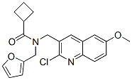 (9ci)-n-[(2-氯-6-甲氧基-3-喹啉)甲基]-n-(2-呋喃甲基)-環(huán)丁烷羧酰胺結(jié)構(gòu)式_606102-99-2結(jié)構(gòu)式