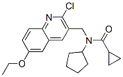 (9ci)-n-[(2-氯-6-乙氧基-3-喹啉)甲基]-n-環(huán)戊基-環(huán)丙烷羧酰胺結(jié)構(gòu)式_606103-28-0結(jié)構(gòu)式