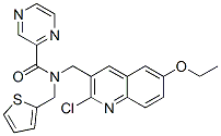(9CI)-N-[(2-氯-6-乙氧基-3-喹啉)甲基]-N-(2-噻吩甲基)-吡嗪羧酰胺結(jié)構(gòu)式_606103-68-8結(jié)構(gòu)式