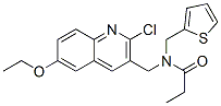 (9CI)-N-[(2-氯-6-乙氧基-3-喹啉)甲基]-N-(2-噻吩甲基)-丙酰胺結(jié)構(gòu)式_606103-72-4結(jié)構(gòu)式