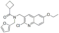 (9ci)-n-[(2-氯-6-乙氧基-3-喹啉)甲基]-n-(2-呋喃甲基)-環(huán)丁烷羧酰胺結構式_606103-90-6結構式