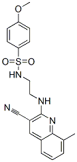 (9ci)-n-[2-[(3-氰基-8-甲基-2-喹啉)氨基]乙基]-4-甲氧基-苯磺酰胺結構式_606105-24-2結構式