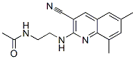(9ci)-n-[2-[(3-氰基-6,8-二甲基-2-喹啉)氨基]乙基]-乙酰胺結(jié)構(gòu)式_606105-63-9結(jié)構(gòu)式