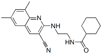 (9ci)-n-[2-[(3-氰基-6,8-二甲基-2-喹啉)氨基]乙基]-環(huán)己烷羧酰胺結構式_606105-71-9結構式