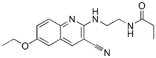 (9CI)-N-[2-[(3-氰基-6-乙氧基-2-喹啉)氨基]乙基]-丙酰胺結(jié)構(gòu)式_606105-75-3結(jié)構(gòu)式