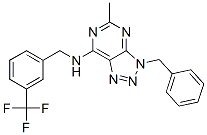 (9ci)-5-甲基-3-(苯基甲基)-n-[[3-(三氟甲基)苯基]甲基]-3H-1,2,3-噻唑并[4,5-d]嘧啶-7-胺結構式_606108-25-2結構式