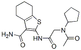 (9ci)-2-[[(乙?；h(huán)戊基氨基)乙酰基]氨基]-4,5,6,7-四氫-苯并[b]噻吩-3-羧酰胺結(jié)構(gòu)式_606108-94-5結(jié)構(gòu)式