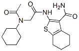 (9ci)-2-[[(乙酰基環(huán)己基氨基)乙?；鵠氨基]-4,5,6,7-四氫-苯并[b]噻吩-3-羧酰胺結(jié)構(gòu)式_606108-96-7結(jié)構(gòu)式