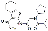 (9ci)-2-[[[環(huán)戊基(2-甲基-1-氧代丙基)氨基]乙?；鵠氨基]-4,5,6,7-四氫-苯并[b]噻吩-3-羧酰胺結(jié)構(gòu)式_606109-14-2結(jié)構(gòu)式