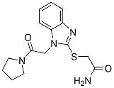 (9ci)-2-[[1-[2-氧代-2-(1-吡咯烷)乙基]-1H-苯并咪唑-2-基]硫代]-乙酰胺結構式_606109-54-0結構式