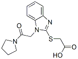 (9ci)-[[1-[2-氧代-2-(1-吡咯烷)乙基]-1H-苯并咪唑-2-基]硫代]-乙酸結(jié)構(gòu)式_606109-80-2結(jié)構(gòu)式