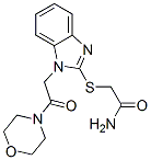 (9ci)-2-[[1-[2-(4-嗎啉)-2-氧代乙基]-1H-苯并咪唑-2-基]硫代]-乙酰胺結(jié)構(gòu)式_606110-53-6結(jié)構(gòu)式