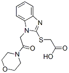 (9ci)-[[1-[2-(4-嗎啉)-2-氧代乙基]-1H-苯并咪唑-2-基]硫代]-乙酸結(jié)構(gòu)式_606110-75-2結(jié)構(gòu)式