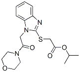 (9ci)-[[1-[2-(4-嗎啉)-2-氧代乙基]-1H-苯并咪唑-2-基]硫代]-乙酸結(jié)構(gòu)式_606110-77-4結(jié)構(gòu)式
