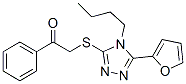 (9ci)-2-[[4-丁基-5-(2-呋喃)-4H-1,2,4-噻唑-3-基]硫代]-1-苯基-乙酮結構式_606111-31-3結構式