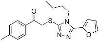 (9ci)-2-[[4-丁基-5-(2-呋喃)-4H-1,2,4-噻唑-3-基]硫代]-1-(4-甲基苯基)-乙酮結(jié)構(gòu)式_606111-34-6結(jié)構(gòu)式
