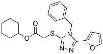 (9ci)-[[5-(2-呋喃)-4-(苯基甲基)-4H-1,2,4-噻唑-3-基]硫代]-乙酸結(jié)構(gòu)式_606111-77-7結(jié)構(gòu)式