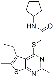 (9ci)-n-環(huán)戊基-2-[(5-乙基-2,6-二甲基噻吩并[2,3-d]嘧啶-4-基)硫代]-乙酰胺結(jié)構(gòu)式_606113-41-1結(jié)構(gòu)式
