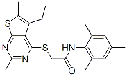 (9ci)-2-[(5-乙基-2,6-二甲基噻吩并[2,3-d]嘧啶-4-基)硫代]-n-(2,4,6-三甲基苯基)-乙酰胺結構式_606113-60-4結構式