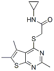 (9ci)-n-環(huán)丙基-2-[(2,5,6-三甲基噻吩并[2,3-d]嘧啶-4-基)硫代]-乙酰胺結(jié)構(gòu)式_606113-67-1結(jié)構(gòu)式