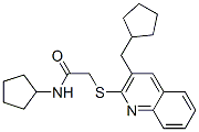 (9ci)-n-環(huán)戊基-2-[[3-(環(huán)戊基甲基)-2-喹啉]硫代]-乙酰胺結(jié)構(gòu)式_606113-78-4結(jié)構(gòu)式