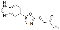 (9ci)-2-[[5-(1H-苯并咪唑-5-基)-1,3,4-噁二唑-2-基]硫代]-乙酰胺結(jié)構(gòu)式_606117-07-1結(jié)構(gòu)式