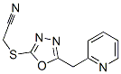 (9ci)-[[5-(2-吡啶甲基)-1,3,4-噁二唑-2-基]硫代]-乙腈結(jié)構(gòu)式_606117-19-5結(jié)構(gòu)式