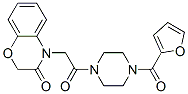 (9ci)-1-[(2,3-二氫-3-氧代-4H-1,4-苯并噁嗪-4-基)乙?；鵠-4-(2-呋喃羰基)-哌嗪結構式_606118-29-0結構式