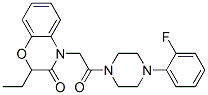 (9ci)-1-[(2-乙基-2,3-二氫-3-氧代-4H-1,4-苯并噁嗪-4-基)乙?；鵠-4-(2-氟苯基)-哌嗪結(jié)構(gòu)式_606119-28-2結(jié)構(gòu)式