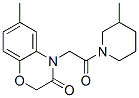 (9ci)-1-[(2,3-二氫-6-甲基-3-氧代-4H-1,4-苯并噁嗪-4-基)乙酰基]-3-甲基-哌啶結構式_606119-46-4結構式